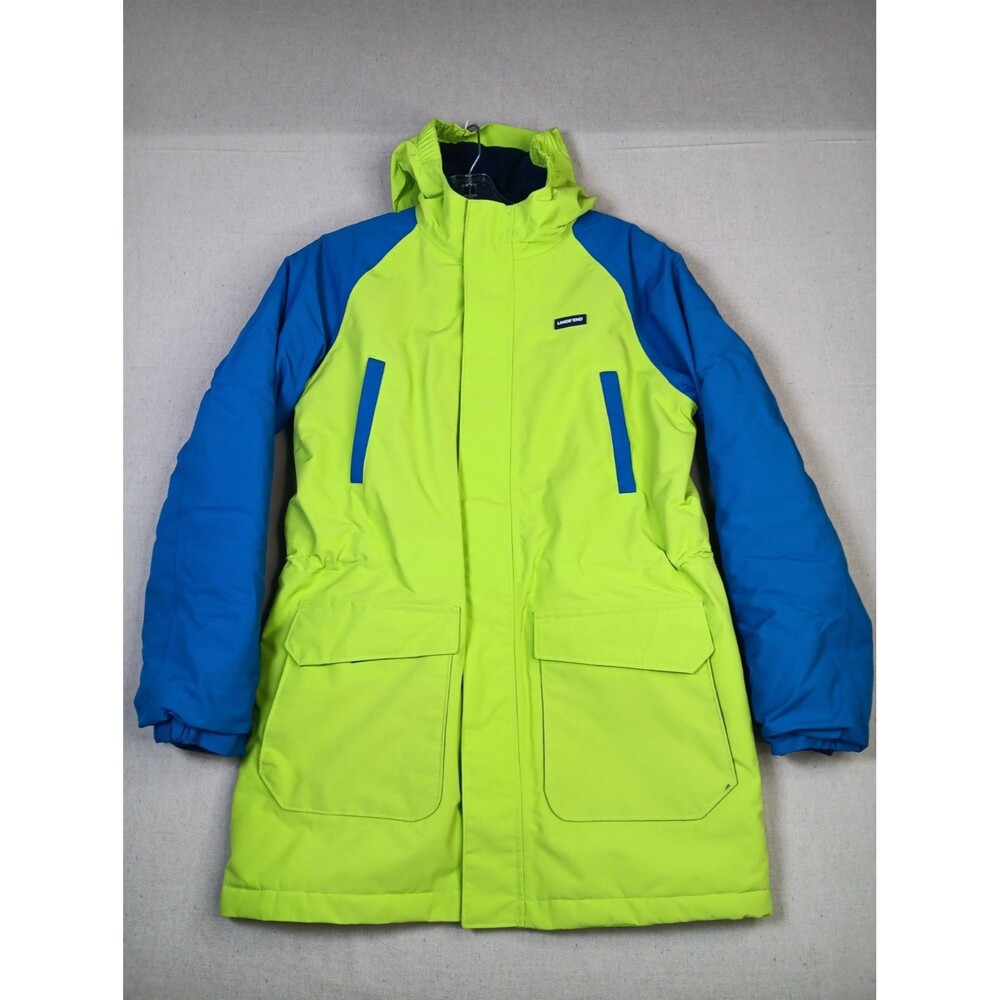 Land's End Squall Waterproof Parka Boy's XL 14/16 Blue Green EUC